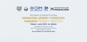 Diplomado Interinstitucional - Migraci&oacute;n, G&eacute;nero y DDHH, 4a. Edici&oacute;n
