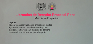 Jornadas de Derecho Procesal Penal M&eacute;xico-Espa&ntilde;a